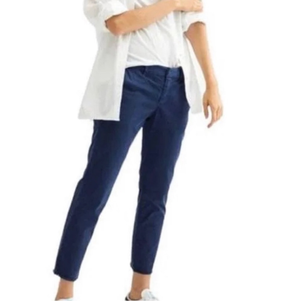 Closet closing Nili Lotan Navy East Hampton raw Hem Capri Pants Sz 2